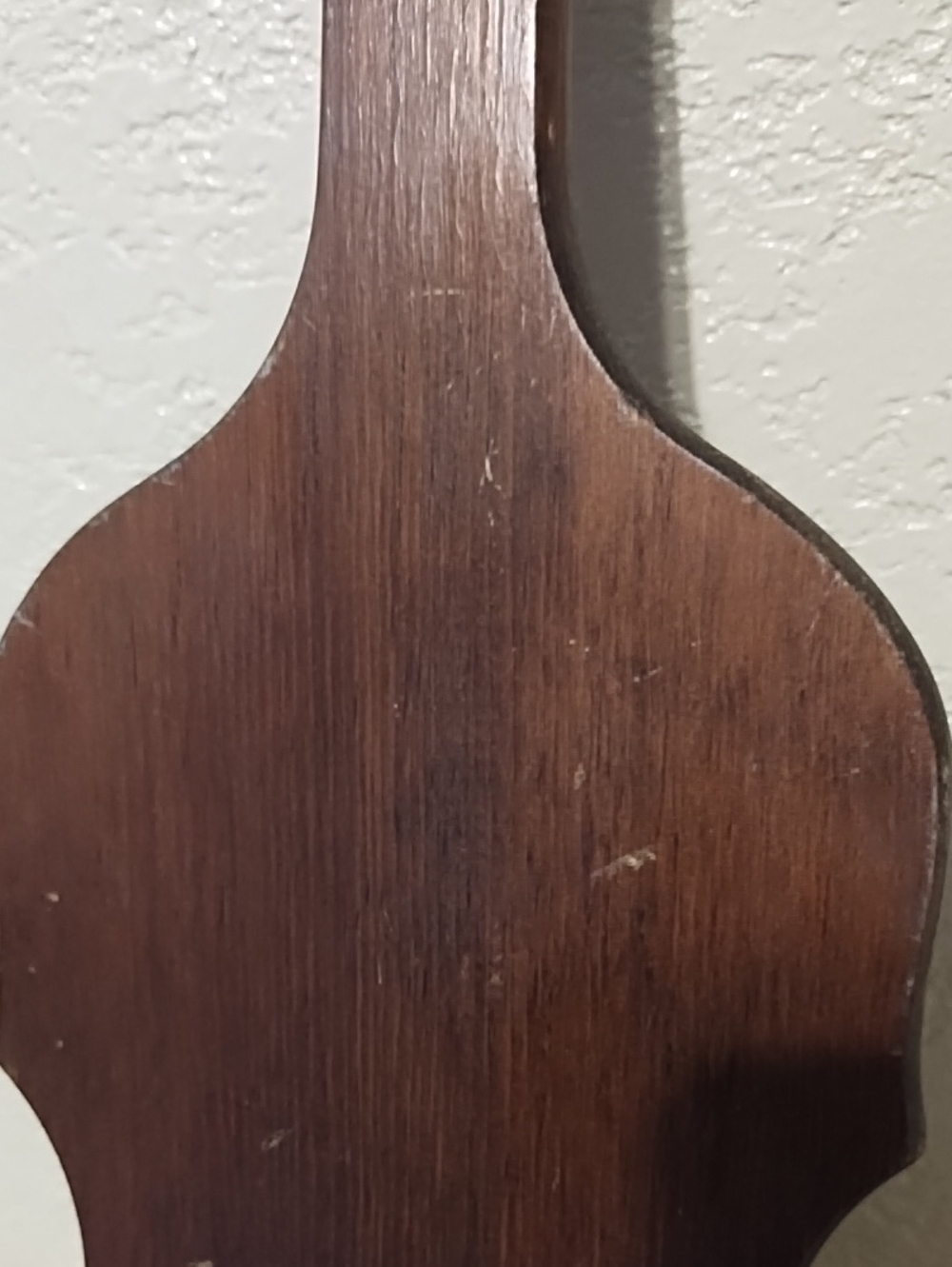 Wooden Violin-Shaped Wall Shelf Holder - Dark Brown - Picture 5 of 16